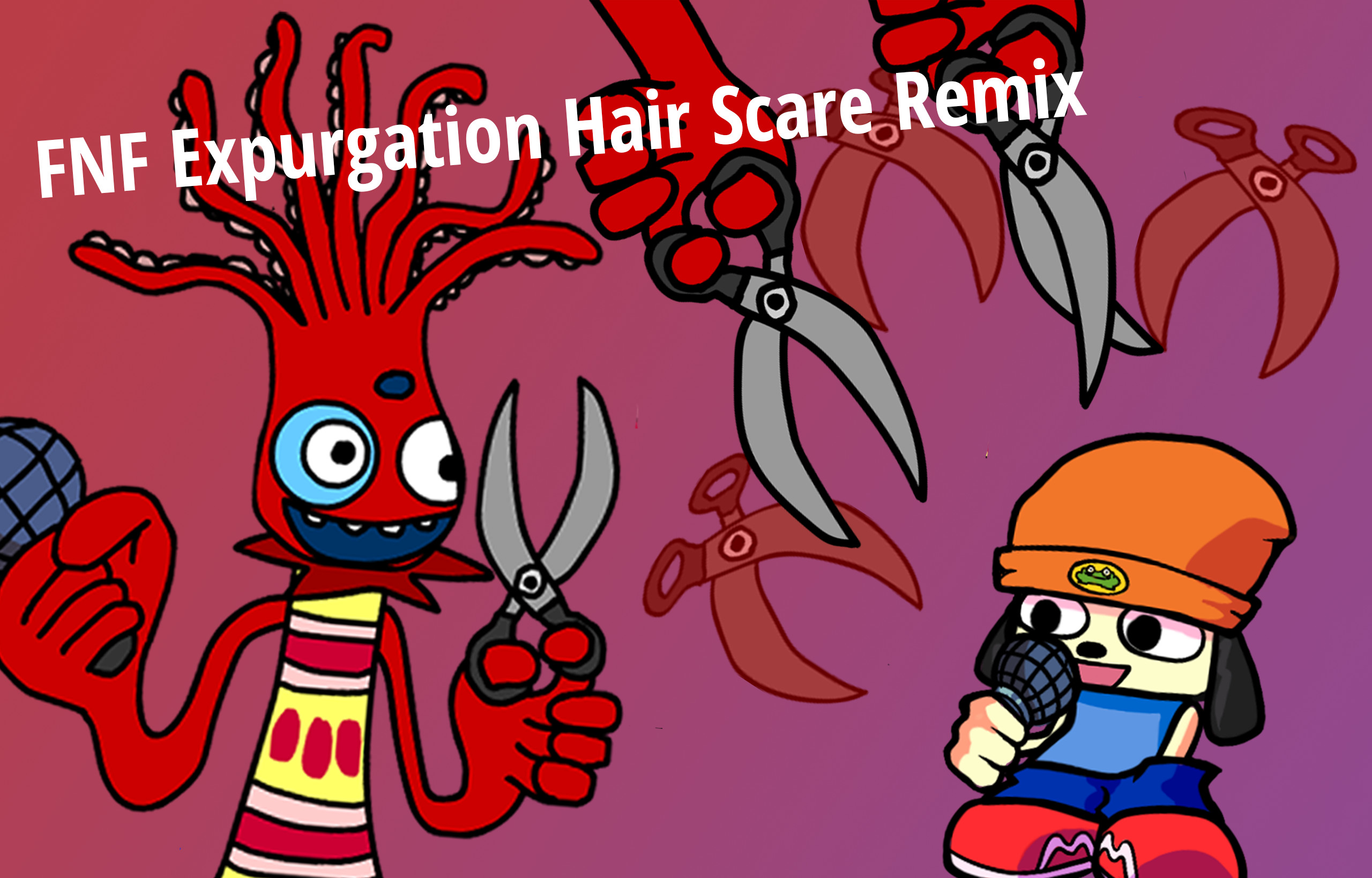FNF: Expurgation PaRappa & Hair Scare Remix FNF mod game play online
